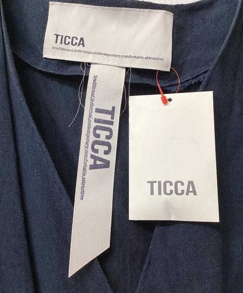 ticca（ティッカ）ticca (ティッカ) リネンコンビネゾン ネイビー サイズ:Freeの古着・服飾アイテム