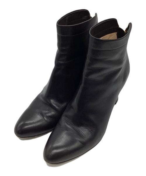 PELLICO（ペリーコ）PELLICO (ペリーコ) バックジップショートブーツ ブラック サイズ:36 1/2の古着・服飾アイテム