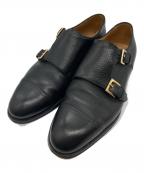 ENZO BONAFEエンツォボナフェ）の古着「ダブルモンクストラップシューズ」｜ブラック
