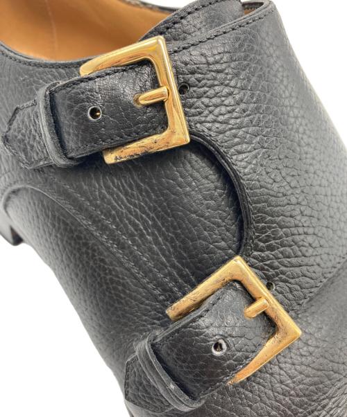 ENZO BONAFE（エンツォボナフェ）Enzo bonafe (エンツォボナフェ) ダブルモンクストラップシューズ ブラック サイズ:7の古着・服飾アイテム