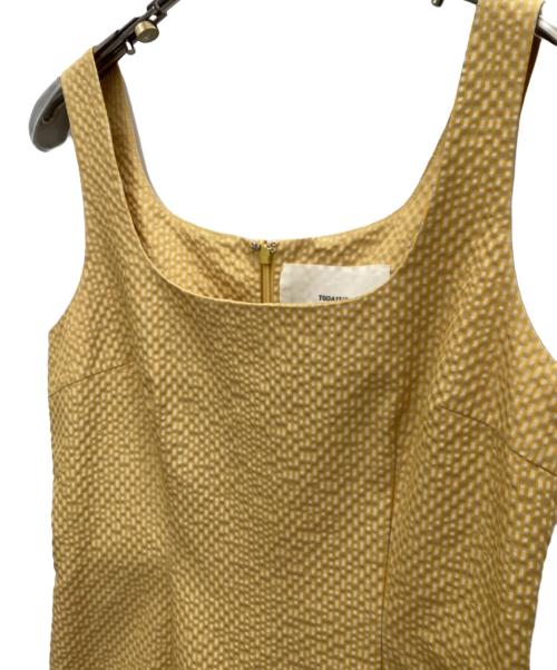 TODAYFUL（トゥデイフル）TODAYFUL (トゥデイフル) ギンガムチェックペンシルドレス イエロー サイズ:SIZE 38の古着・服飾アイテム