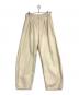 remula（リミューラ）の古着「CURVE LINE VEGAN LEATHER PANTS」｜アイボリー