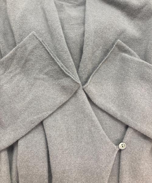 evam eva（エヴァムエヴァ）evam eva (エヴァムエヴァ) カシミヤローブ グレー サイズ:Freeの古着・服飾アイテム