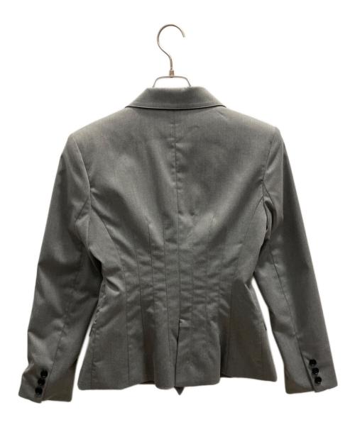 L'AUBE BLANC（ローブ ブラン）L'AUBE BLANC (ローブ ブラン) Waist Shape Jacket グレー サイズ:フリーの古着・服飾アイテム