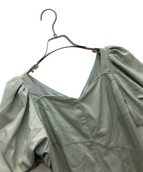 HER LIP TO（ハーリップトゥ）HER LIP TO (ハーリップトゥ) Dreamscape Twill Dress ライトグリーン サイズ:Mの古着・服飾アイテム