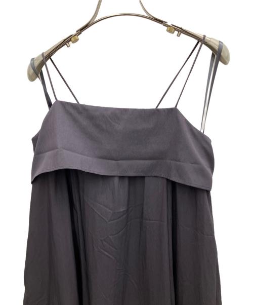 Snidel（スナイデル）Snidel (スナイデル) ギャザーキャミワンピース グレー サイズ:SIZE 1 未使用品の古着・服飾アイテム