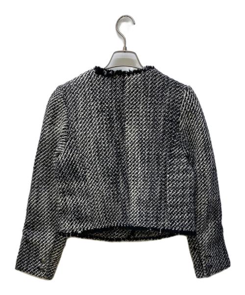 HER LIP TO（ハーリップトゥ）HER LIP TO (ハーリップトゥ) Wool-Blend Fancy Tweed Jacket ブラック サイズ:Ⅿの古着・服飾アイテム