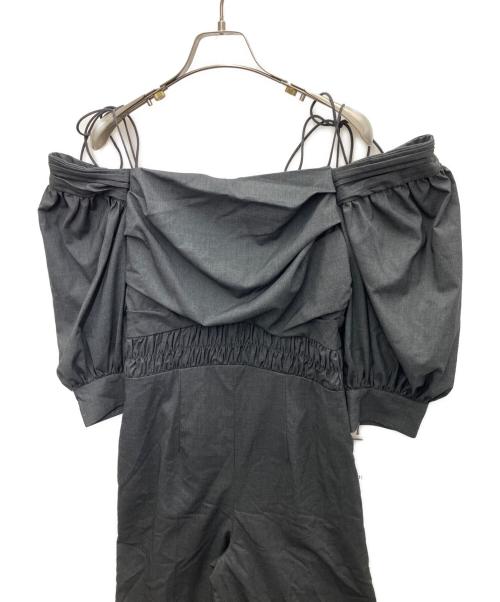 Snidel（スナイデル）Snidel (スナイデル) 2Wayパフオールインワン グレー サイズ:SIZE 1 未使用品の古着・服飾アイテム