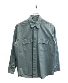 AUBETT（オーベット）の古着「ロングスリーブシャツ」｜スカイブルー