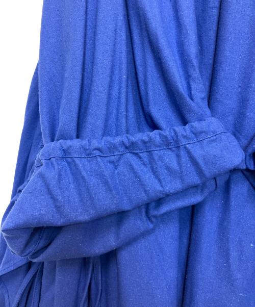 BASERANGE（ベースレンジ）BASERANGE (ベースレンジ) HONDA BLOUSE RAW SILK ブルー サイズ:Freeの古着・服飾アイテム