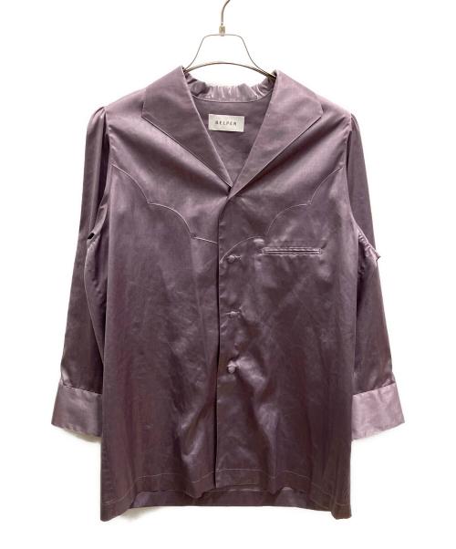 BELPER（ベルパー）BELPER (ベルパー) GLOSSY WESTAN SHIRT パープル サイズ:フリーの古着・服飾アイテム