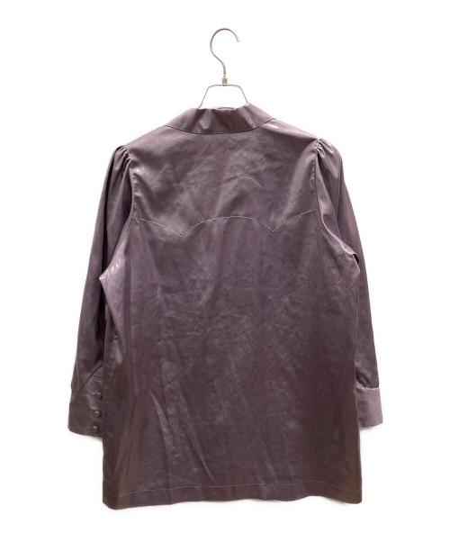 BELPER（ベルパー）BELPER (ベルパー) GLOSSY WESTAN SHIRT パープル サイズ:フリーの古着・服飾アイテム