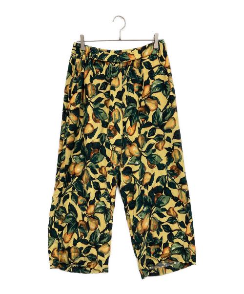 journal standard luxe（ジャーナルスタンダード ラックス）journal standard luxe (ジャーナルスタンダード ラックス) フルーツPt イージーパンツ イエロー サイズ:FREEの古着・服飾アイテム