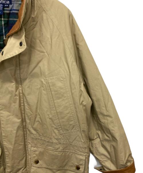 NAUTICA（ノーティカ）NAUTICA (ノーティカ) 90s レザーカラーハンティングジャケット ベージュ サイズ:Mの古着・服飾アイテム