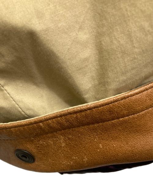 NAUTICA（ノーティカ）NAUTICA (ノーティカ) 90s レザーカラーハンティングジャケット ベージュ サイズ:Mの古着・服飾アイテム