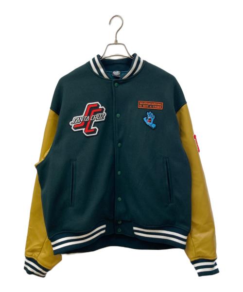 SANTA CRUZ（サンタクルーズ）SANTA CRUZ (サンタクルーズ) スタジャン ブラウン サイズ:Lの古着・服飾アイテム