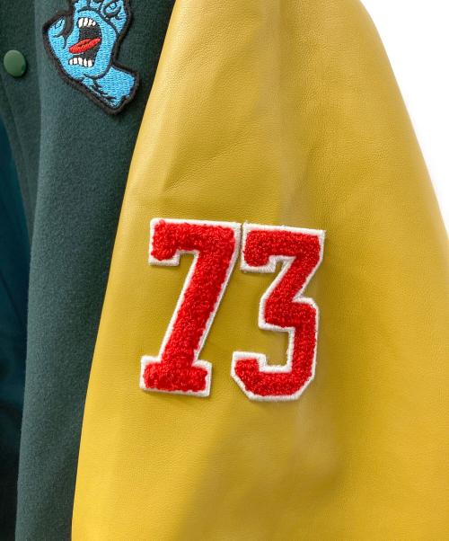 SANTA CRUZ（サンタクルーズ）SANTA CRUZ (サンタクルーズ) スタジャン ブラウン サイズ:Lの古着・服飾アイテム