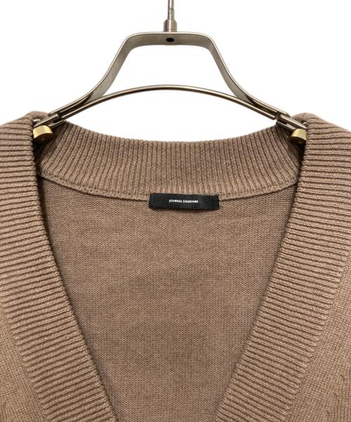 JOURNAL STANDARD（ジャーナルスタンダード）JOURNAL STANDARD (ジャーナルスタンダード) コットンカシミヤビッグカーディガン ブラウン サイズ:FREEの古着・服飾アイテム