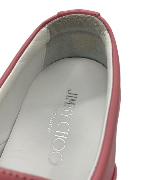JIMMY CHOO（ジミーチュウ）JIMMY CHOO (ジミーチュウ) スタッズスリッポン ピンク サイズ:38の古着・服飾アイテム