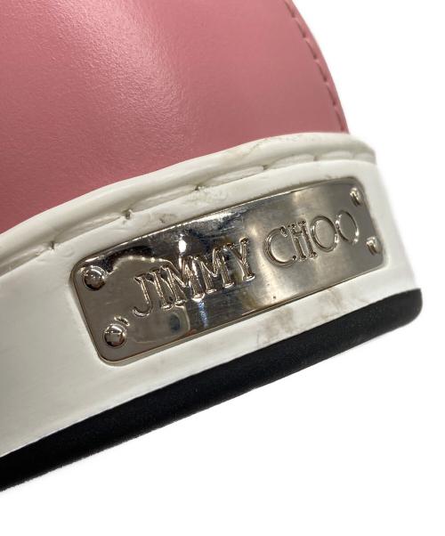 JIMMY CHOO（ジミーチュウ）JIMMY CHOO (ジミーチュウ) スタッズスリッポン ピンク サイズ:38の古着・服飾アイテム