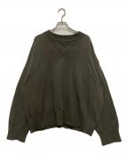 GALLARDA GALANTEガリャルダガランテ）の古着「バックスリットVニット」｜グレー