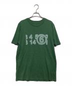 MM6 Maison Margielaエムエムシックスメゾンマルジェラ）の古着「プリントTシャツ　S52GC0277」｜グリーン