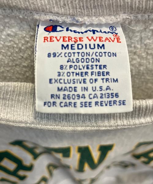 Champion（チャンピオン）Champion (チャンピオン) リバースウィーブ プリントスウェットシャツ グレー サイズ:Мの古着・服飾アイテム