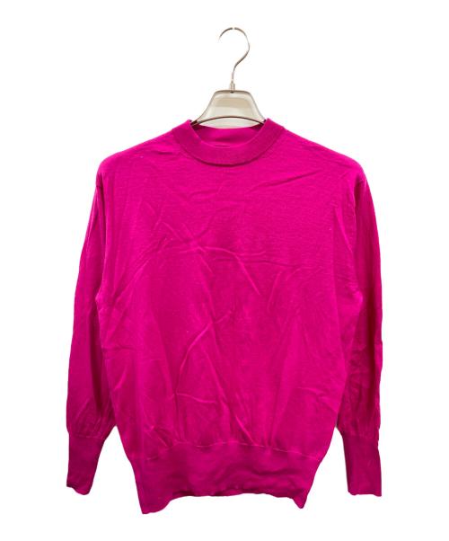 Spick and Span（スピックアンドスパン）Spick and Span (スピックアンドスパン) 18G クルーネックプルオーバー/スピックアンドスパン ショッキングピンク サイズ:Freeの古着・服飾アイテム