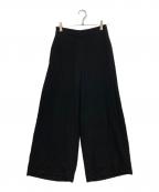 R'IAM-Plageリアムプラージュ）の古着「Georgette Relax Wide パンツ」｜ブラック