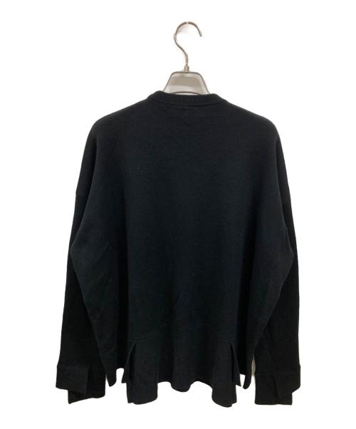 ENFOLD（エンフォルド）ENFOLD (エンフォルド) SLIT－RIB PULLOVER ブラック サイズ:38の古着・服飾アイテム