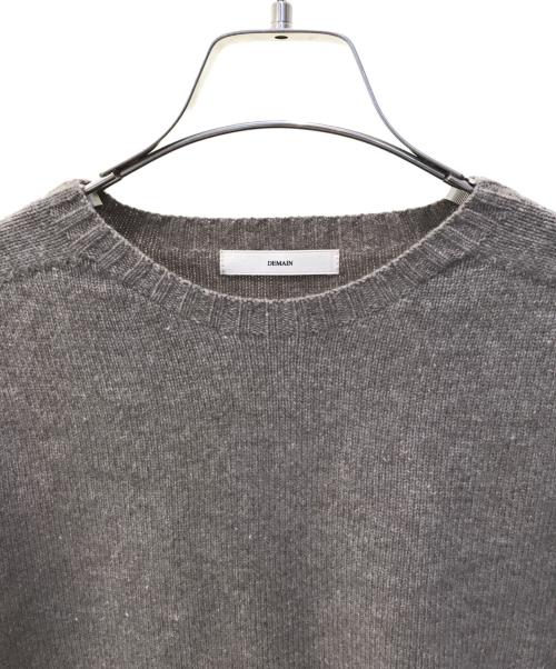 Demain（ドマン）Demain (ドマン) エアウール クルーニット モカベージュ サイズ:表記無しの古着・服飾アイテム