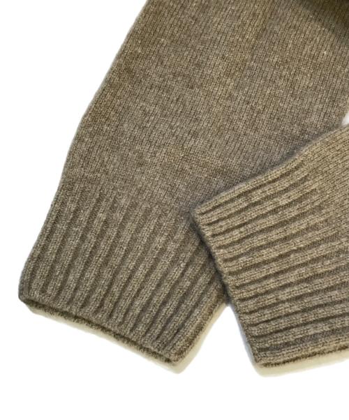 Demain（ドマン）Demain (ドマン) エアウール クルーニット モカベージュ サイズ:表記無しの古着・服飾アイテム