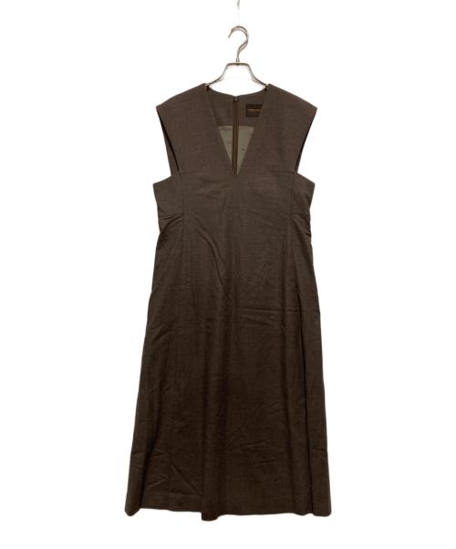 TOMORROW LAND（トゥモローランド）TOMORROW LAND (トゥモローランド) スーパーアムンゼン フレアジャンパースカート ブラウン サイズ:SIZE 36の古着・服飾アイテム