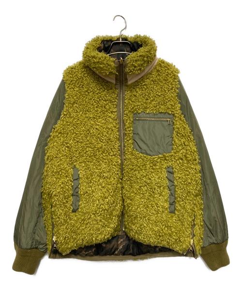 MUVEIL（ミュベール）MUVEIL (ミュベール) リバーシブルダウンジャケット グリーン サイズ:SIZE 38の古着・服飾アイテム