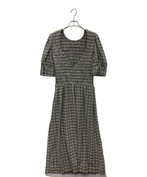 GANNI（ガニー）GANNI (ガニー) チェックシアサッカーワンピース サイズ:40の古着・服飾アイテム