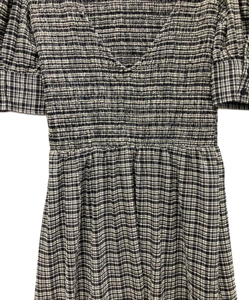 GANNI（ガニー）GANNI (ガニー) チェックシアサッカーワンピース サイズ:40の古着・服飾アイテム