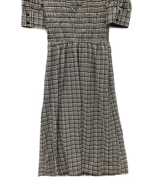 GANNI（ガニー）GANNI (ガニー) チェックシアサッカーワンピース サイズ:40の古着・服飾アイテム