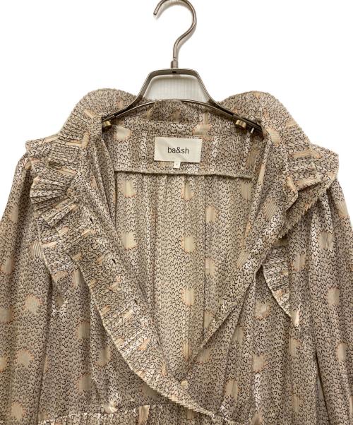 ba&sh（バッシュ）ba&sh (バッシュ) プリーツプリントワンピース エクリュ サイズ:SIZE 2の古着・服飾アイテム