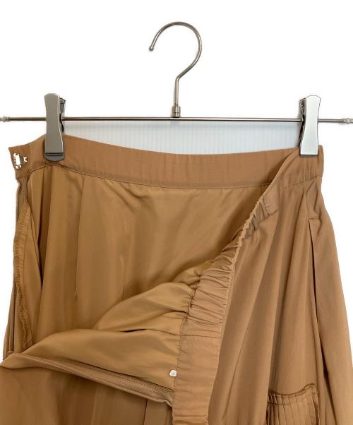 LOUNIE（ルーニー）LOUNIE (ルーニー) アシンメトリープリーツスカート ブラウン サイズ:36の古着・服飾アイテム