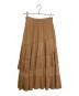LOUNIE (ルーニー) アシンメトリープリーツスカート ブラウン サイズ:36：4500円