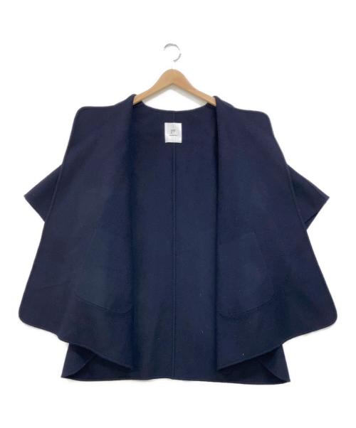 1er Arrondissement（プルミエ アロンディスモン）1er Arrondissement (プルミエ アロンディスモン) ポンチョコート ネイビー サイズ:38の古着・服飾アイテム