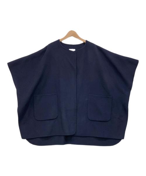 1er Arrondissement（プルミエ アロンディスモン）1er Arrondissement (プルミエ アロンディスモン) ポンチョコート ネイビー サイズ:38の古着・服飾アイテム