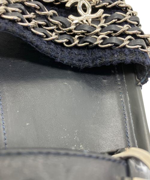 CHANEL（シャネル）CHANEL (シャネル) チェーンサンダル ネイビー サイズ:37の古着・服飾アイテム