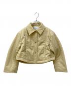 Adam et Ropeアダム エ ロペ）の古着「ショートパディングジャケット」｜ベージュ