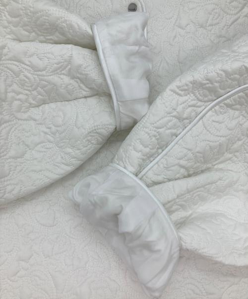 UNITED ARROWS（ユナイテッドアローズ）UNITED ARROWS (ユナイテッドアローズ) エンブロイダリー キルト ショート ジャケット ホワイト サイズ:38の古着・服飾アイテム