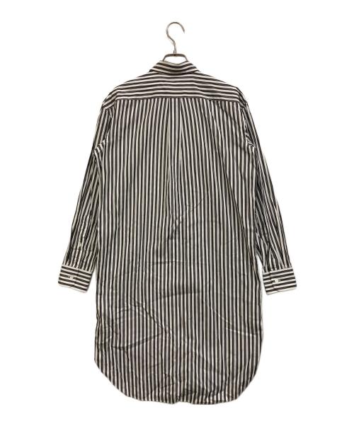 POLO RALPH LAUREN（ポロ・ラルフローレン）POLO RALPH LAUREN (ポロ・ラルフローレン) ストライプシャツワンピース ホワイト×ブラック サイズ:SIZE 4の古着・服飾アイテム