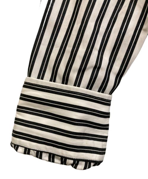 POLO RALPH LAUREN（ポロ・ラルフローレン）POLO RALPH LAUREN (ポロ・ラルフローレン) ストライプシャツワンピース ホワイト×ブラック サイズ:SIZE 4の古着・服飾アイテム