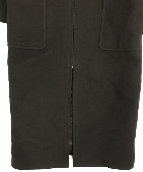 FRAMeWORK（フレームワーク）FRAMeWORK (フレームワーク) フーデッドメルトンコート ダークブラウン サイズ:38の古着・服飾アイテム