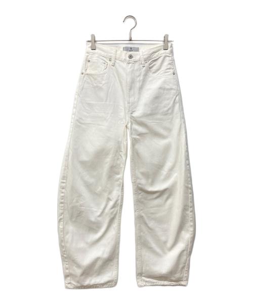 &RC（アンドエスティ）&RC (アンドエスティ) カーヴィーデニムワイドパンツ ホワイト サイズ:36の古着・服飾アイテム