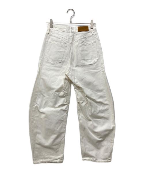 &RC（アンドエスティ）&RC (アンドエスティ) カーヴィーデニムワイドパンツ ホワイト サイズ:36の古着・服飾アイテム
